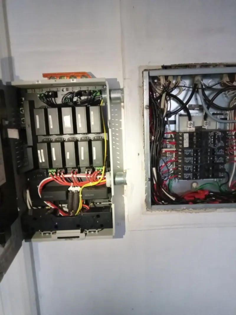 Electrical panel upgrade completed for Security Camera Wiring in Fish Hawk
